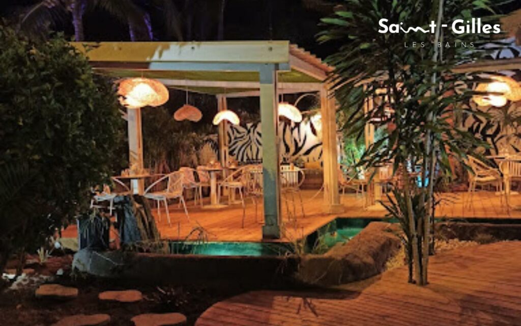 Intérieur du restaurant Le Jardin des Sens à Saint-Gilles Les Bains à La Réunion