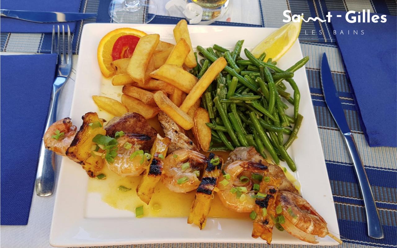 Repas du restaurant Chez Marie à Saint-Gilles Les Bains à La Réunion